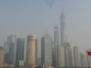 上海市の陸家嘴の風景